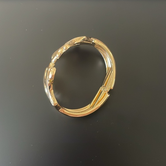 18K Gold Plated Cuff Bracelet- Women - Picture 4 of 7